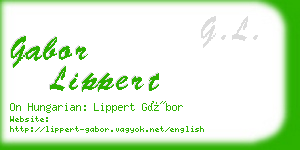 gabor lippert business card